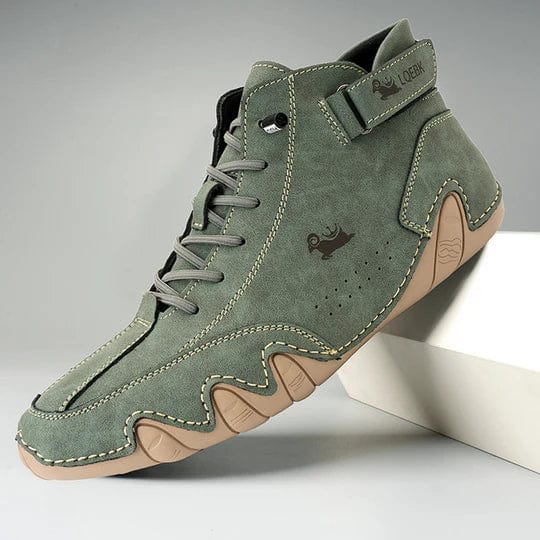Orthopädische rutschfeste Sneaker mit Klettverschluss und Schnürsenkeln