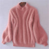 Gabrielle - Lockerer strickpullover in unifarbe