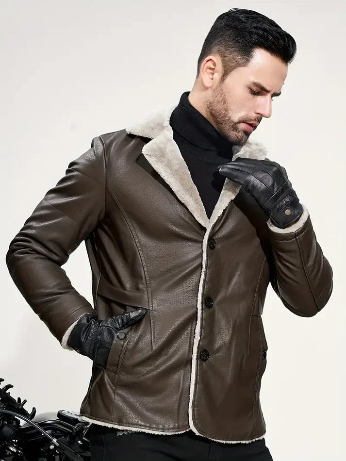 Harvey - Herren vintage lederjacke