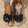 Blossom - Modische flache Damen-Sandalen mit Blumen