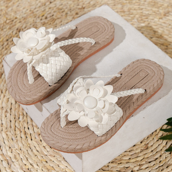 Blossom - Modische flache Damen-Sandalen mit Blumen