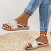 Blossom - Modische flache Damen-Sandalen mit Blumen