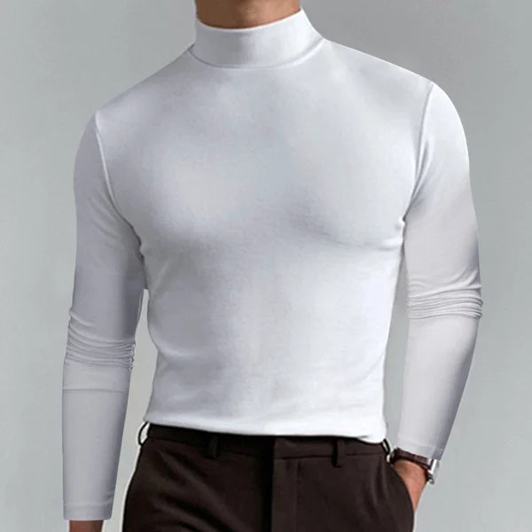 Henry - Slim fit t-shirt mit hoher taille und langen armeln