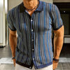 Herren Umweltfreundliches Button-Down-Hemd mit Fischgrätmuster