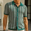 Herren Umweltfreundliches Button-Down-Hemd mit Fischgrätmuster