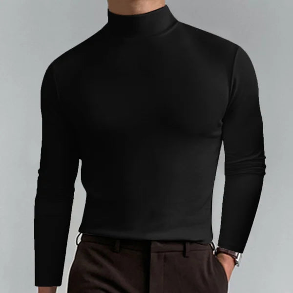 Henry - Slim fit t-shirt mit hoher taille und langen armeln
