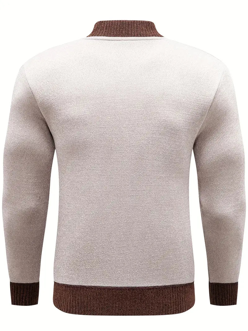 Hannes - Herren strickjacke mit reißverschluss