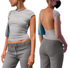 Margret - Sommerliches rückenfreies Crop Top