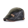 Bryan™ Herren Retro Leder Baskenmütze