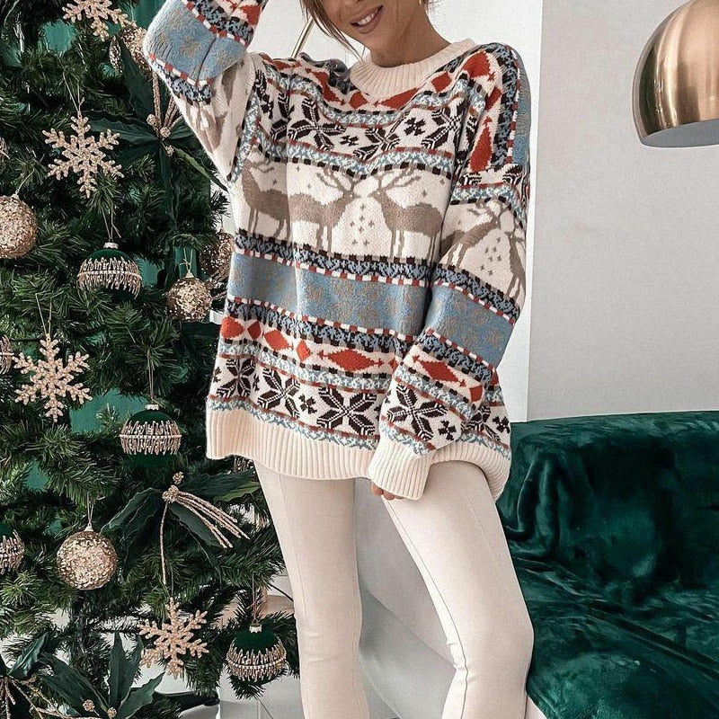 Joann - Damen Pullover Im Weihnachtslook