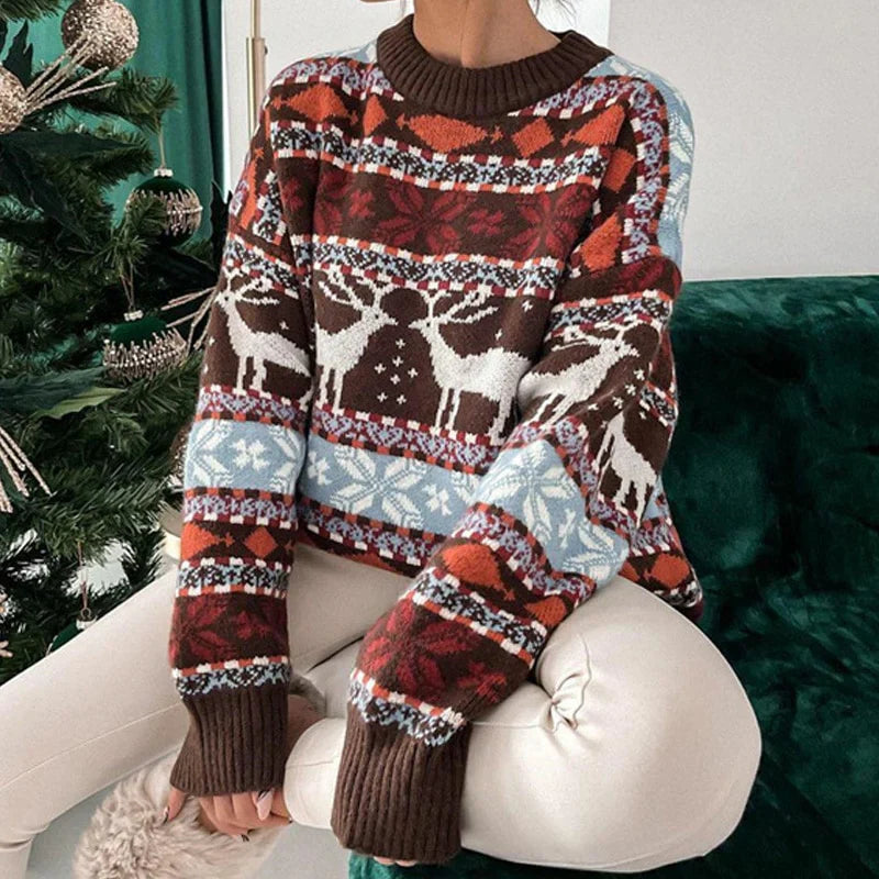 Joann - Damen Pullover Im Weihnachtslook