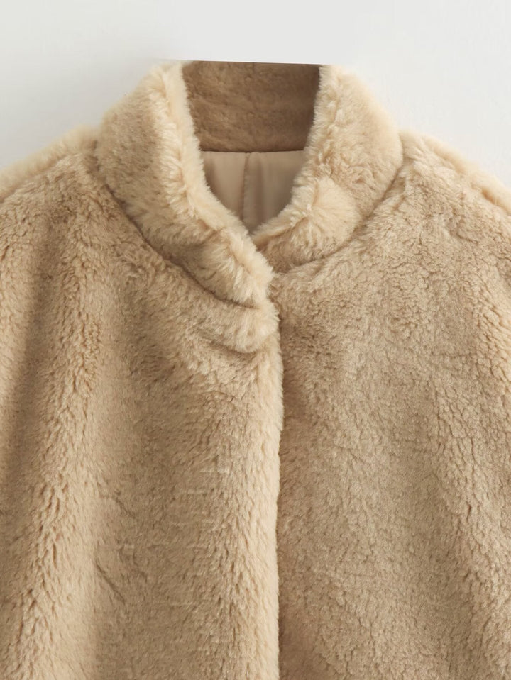Christina - Weiche teddybärjacke für damen