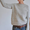 Carla - eleganter grauer pullover mit bootsausschnitt