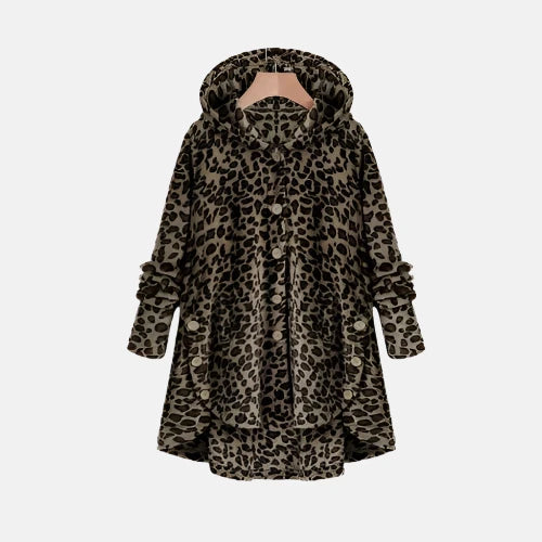 Jasmina - Teddyjacke Mit Knöpfen Und Kapuze