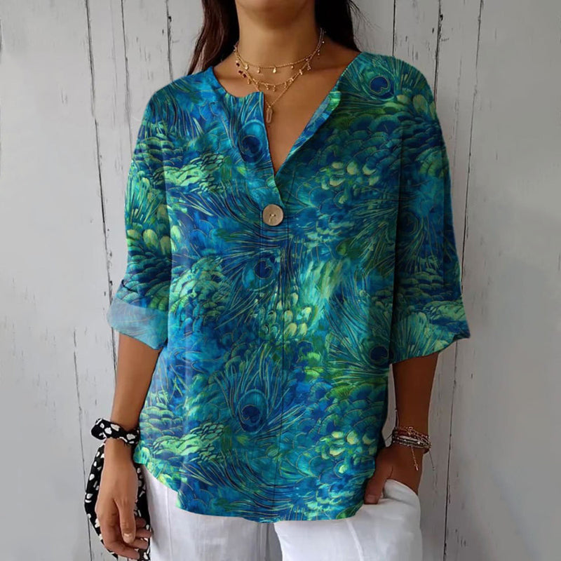 Aleah  - Vintage Lockere Bluse