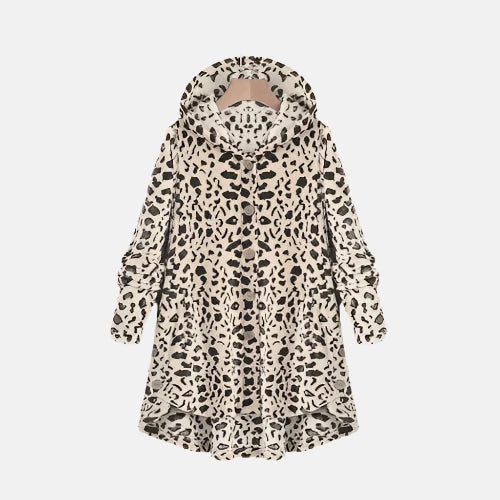 Jasmina - Teddyjacke Mit Knöpfen Und Kapuze