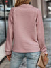 Yvonne  - Schicker gerippter Pullover mit halbem Reißverschluss