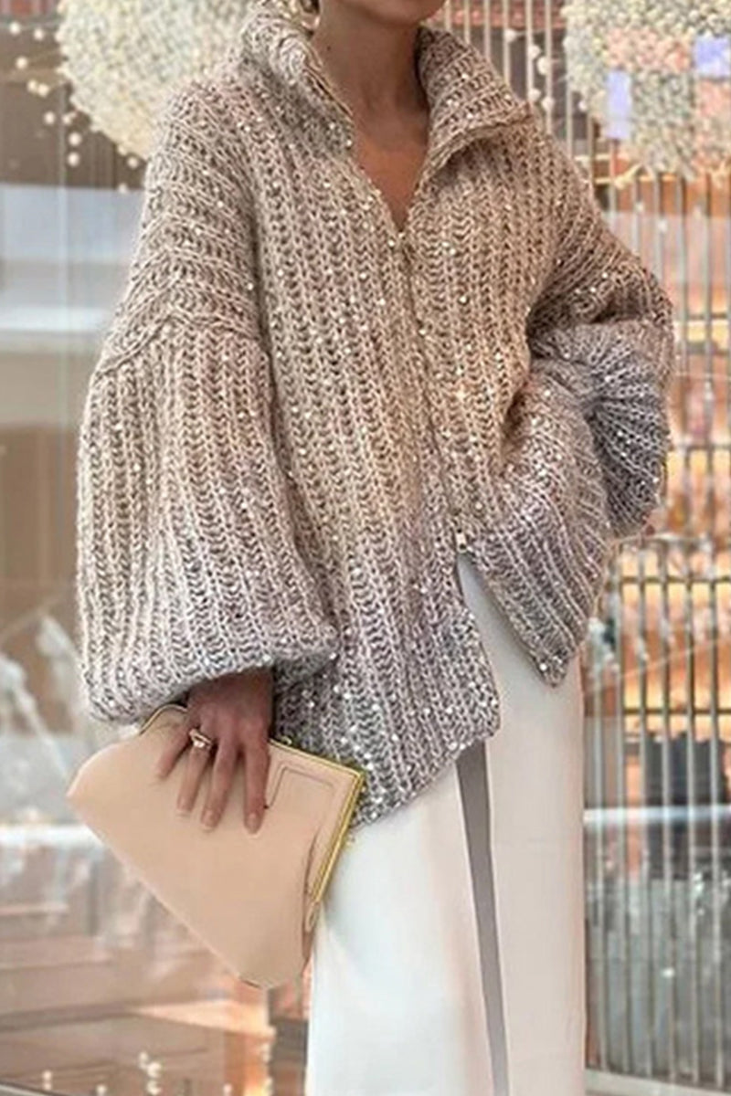 Sparkly™ - Eleganter Pailletten-Pullover