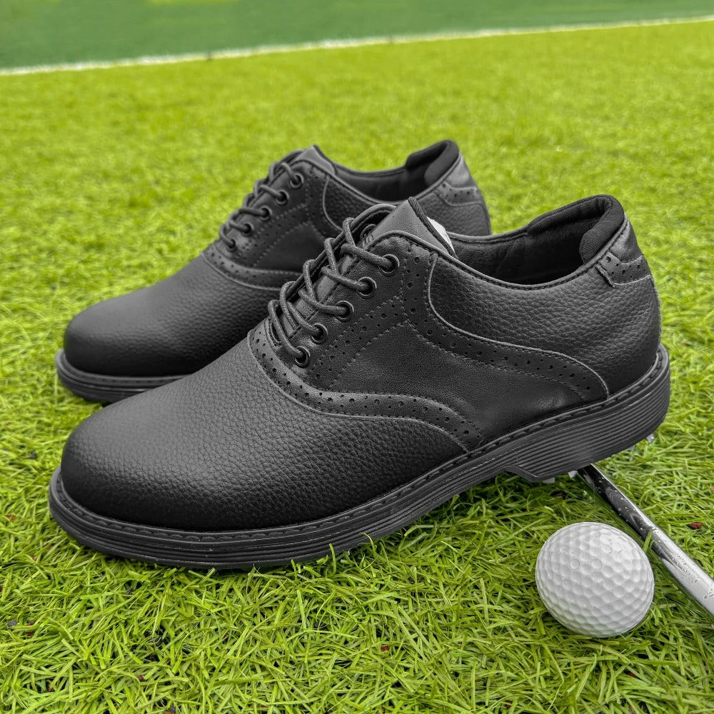 Wasserdichte Herren-Golfschuhe mit gepolsterter Innensohle und Spikes