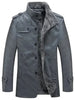 Caleb - Herren lederjacke mit fleecefutter