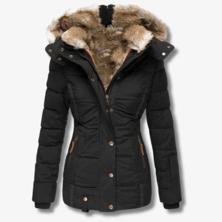 Candace - Warme jacke mit kapuze