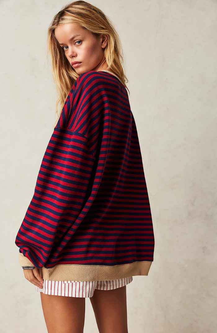 Valeria - Gestreifter Pullover in Übergröße