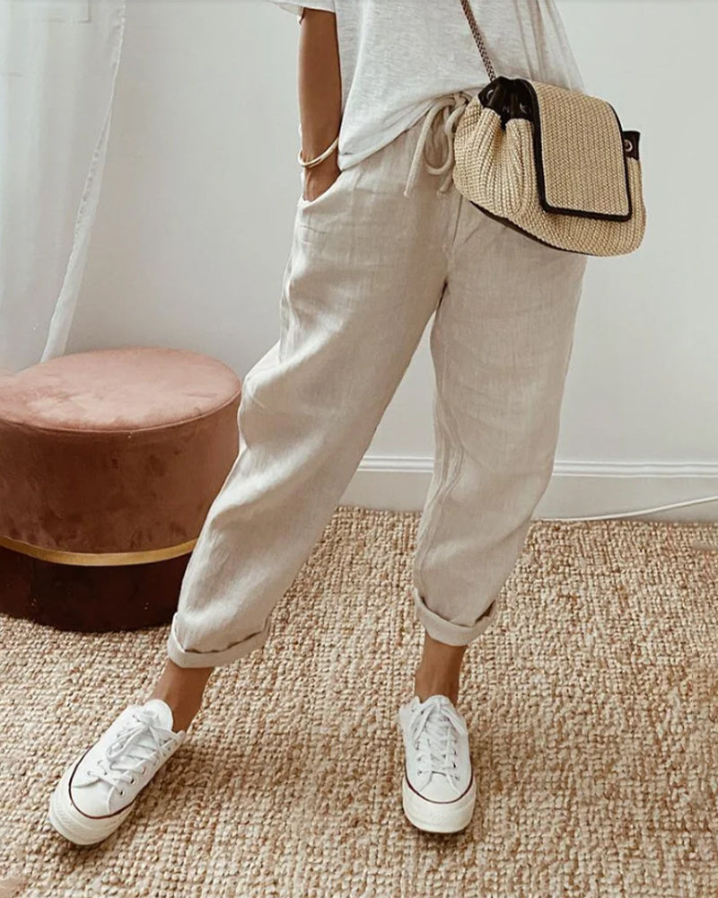 Ingebord - Stilvolle Leinenhose für Damen