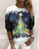 Corinne - Mit rundhalsausschnitt und weihnachts-print sweatshirt
