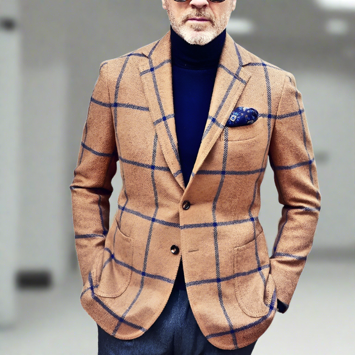 Vincenzo - Stilvoller karierter herrenblazer