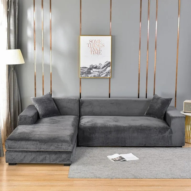 CozyWrap™ - Sofa-Bezug aus Samtstoff