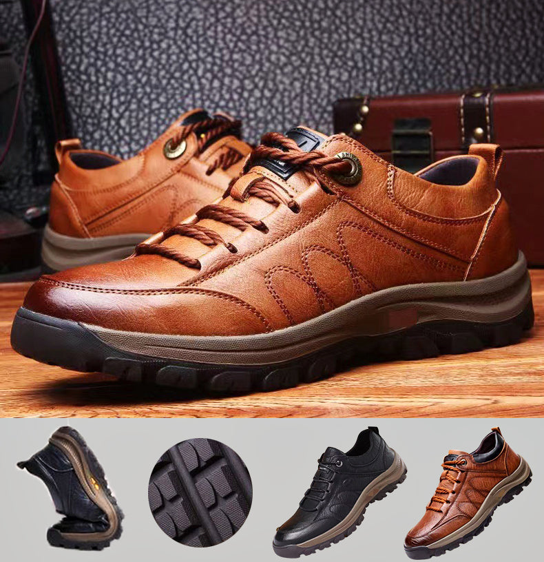 Wasserdichte orthopädische Outdoor-Schuhe für Herren aus PU-Leder