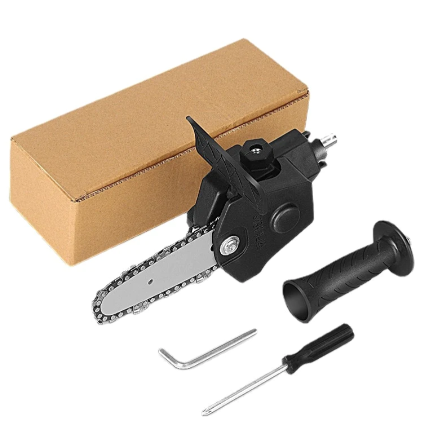 DrillConvert | Mini-Kettensägenaufsatz Geeignet für jede Bohrmaschine