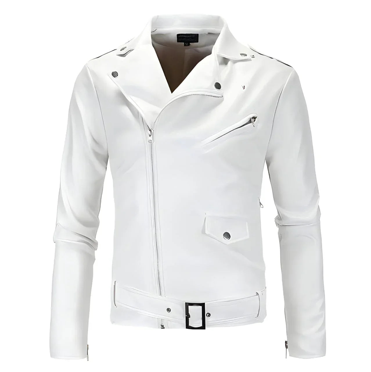 Kohen - Slim fit-jacke aus kunstleder