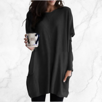 Ursala - Kurven-Komfort Waffelkleid für Frauen