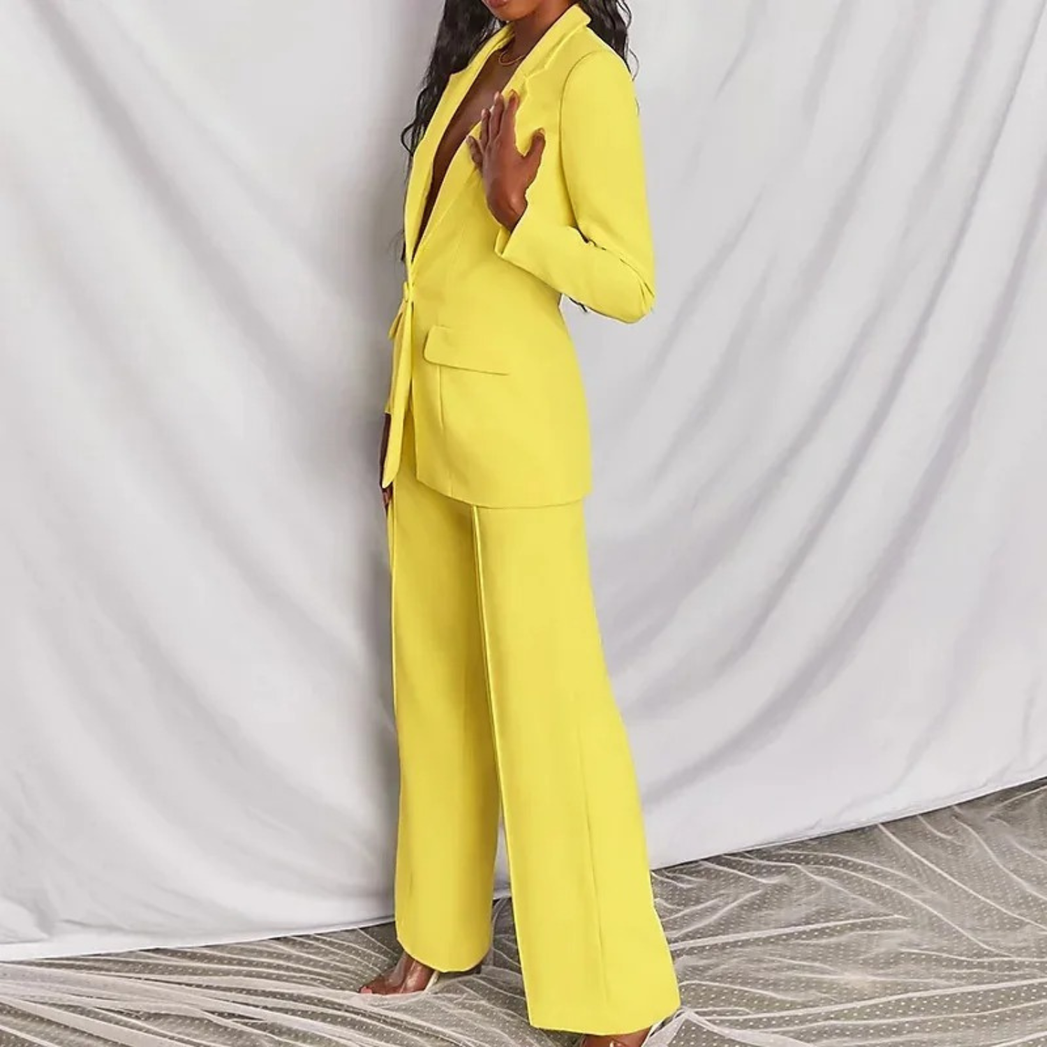 Yvonne - Langarm Blazer Hosen-Set Für Damen