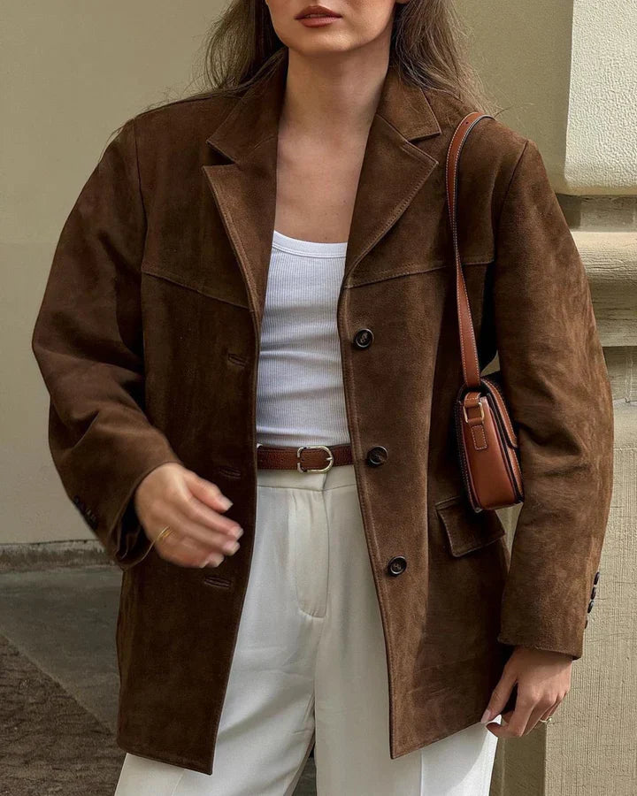 Amy - Klassischer Wildlederblazer