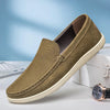 Herren-Slip-On-Loafer aus Leder mit gepolsterter Innensohle