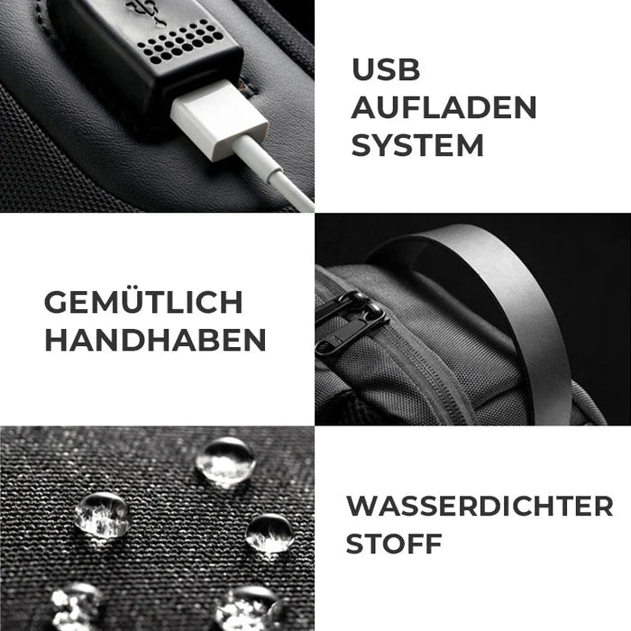 SafeCarry - Sichere wasserdichte Anti-Diebstahl-Umhängetasche