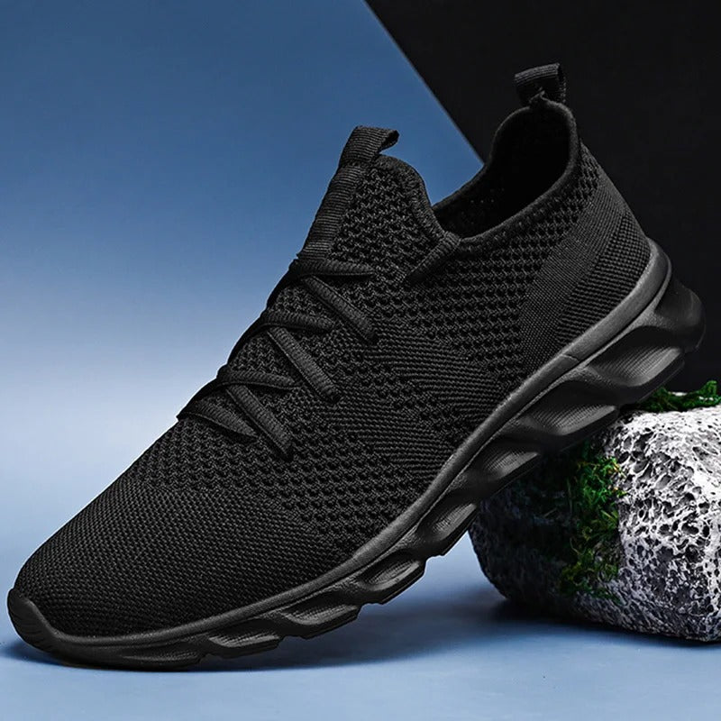 Sportliche Sneakers für Herren mit Mesh-Obermaterial und gepolsterter Sohle