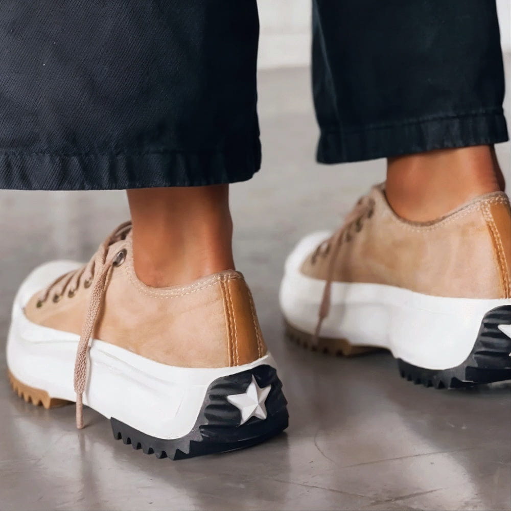 Victoria - Plateau-Sneakers aus Leder