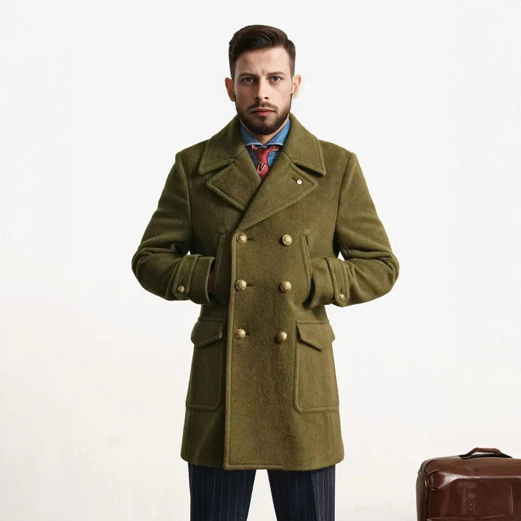 René- warme herrenjacke mit seitentaschen und jackenkragen