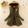 Geraldine - Warm gefütterte winterjacke mit kapuze für damen
