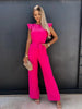 Katja - Eleganter Jumpsuit mit Rüschenärmeln