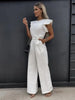 Katja - Eleganter Jumpsuit mit Rüschenärmeln