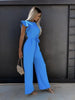 Katja - Eleganter Jumpsuit mit Rüschenärmeln