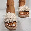 Blossom - Modische flache Damen-Sandalen mit Blumen