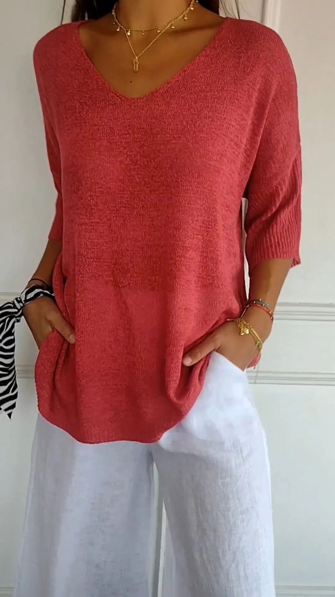 Harmonyn - Sommerliche Eleganz V-Top