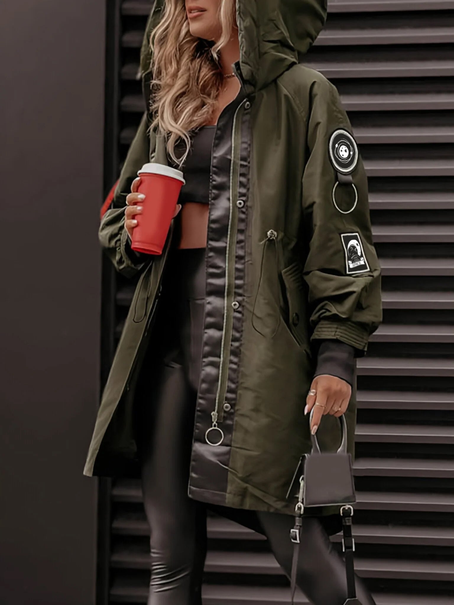 Patricia - Damen Kapuzenjacke mit langen Ärmeln