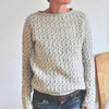 Carla - eleganter grauer pullover mit bootsausschnitt