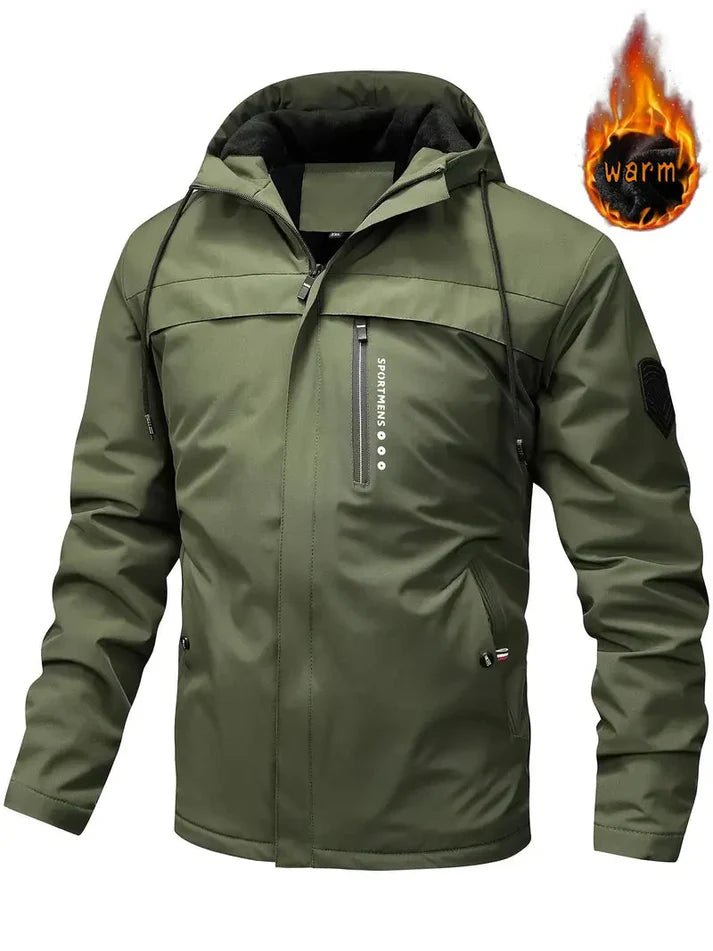 Forrest - Warme winterjacke mit taschen für herren